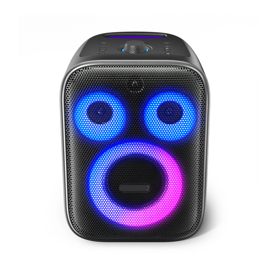 Speaker, 120W, Bluetooth, Outdoor, 2 Mic, 3 Way Sound, Black