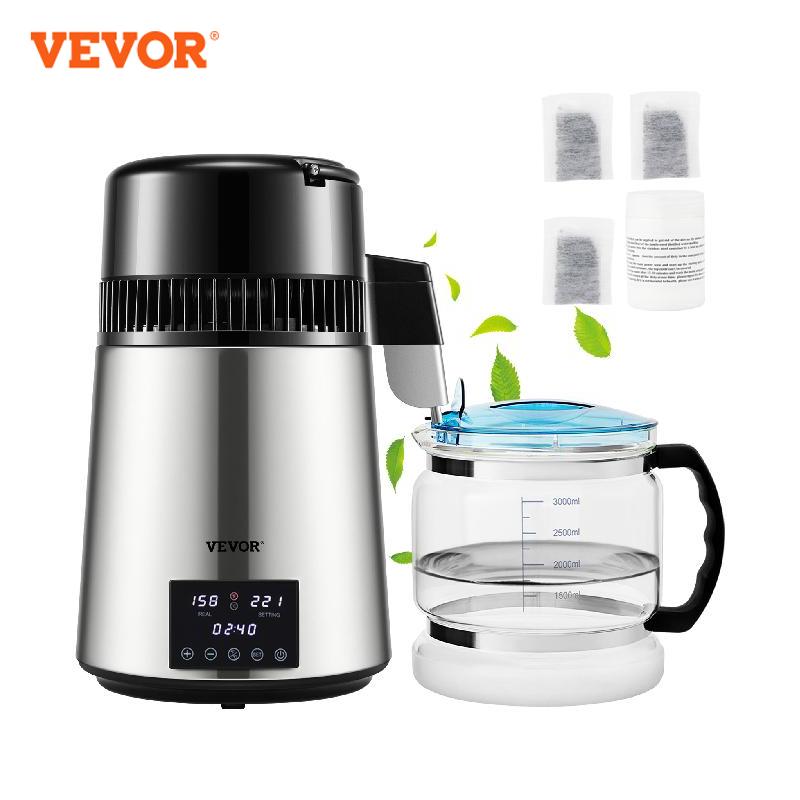 Touch Screen Water Filter Distiller 4L/H Speed Stainless-Steel Home Appliance.