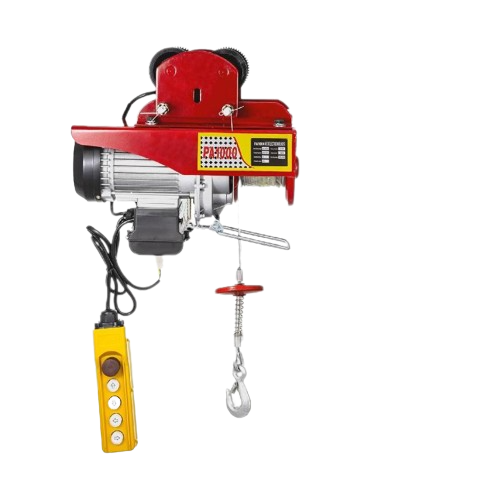 Electric Hoist Crane with Trolley & Remote - 1000kg Capacity, Heavy-Duty 2200lbs, 220V, for Lifting & Transporting