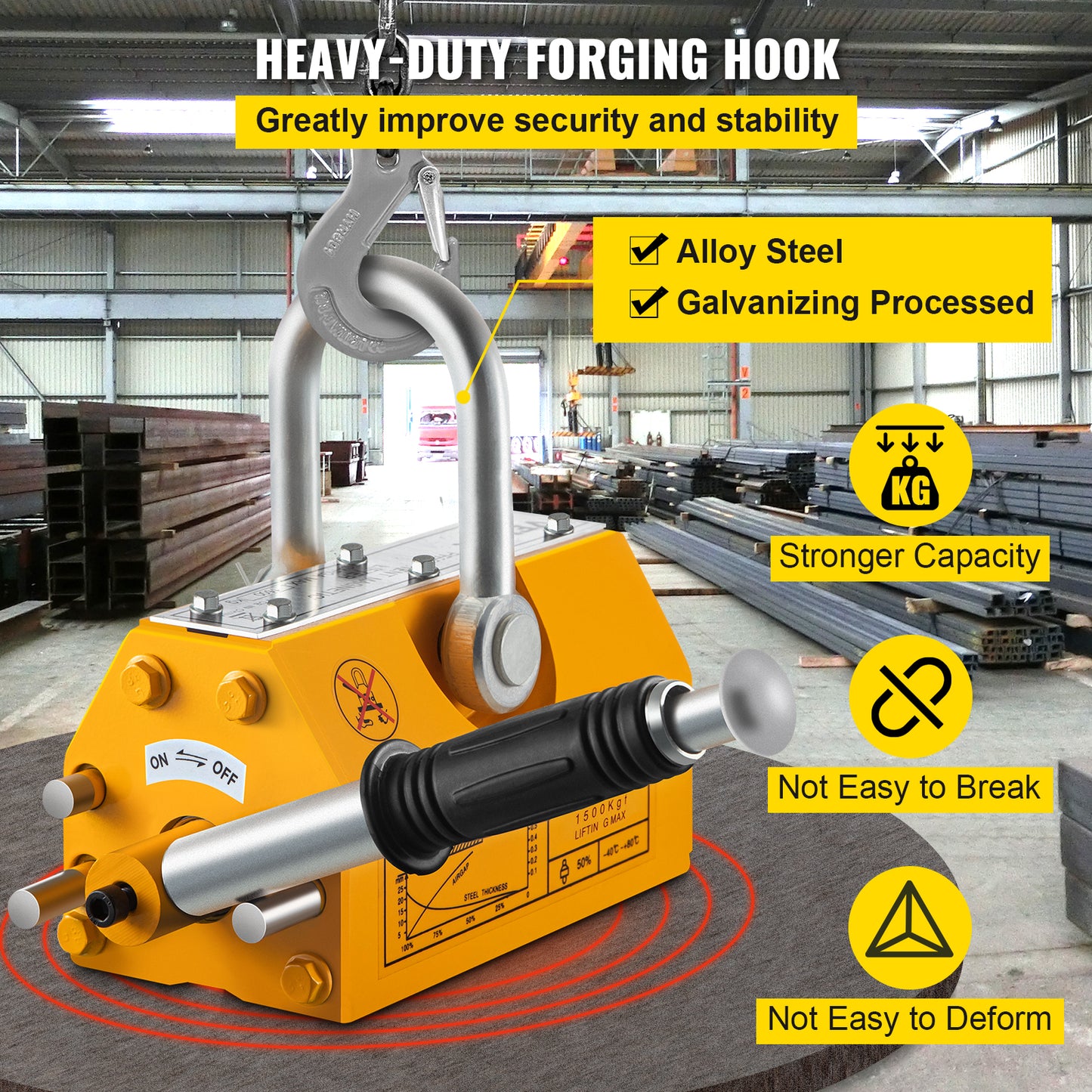 Neodymium Magnet Lifter Steel Tools 100-2000Kg