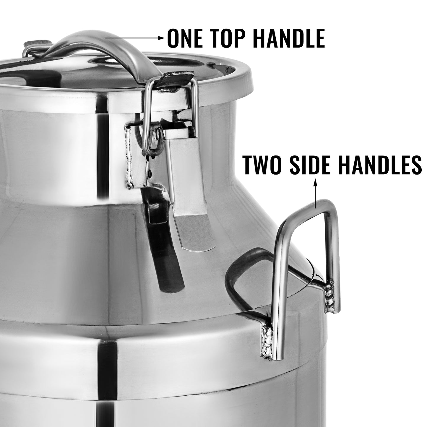 Stainless Steel Storage Bucket for Oil, Water, Soup, Oatmeal - 10L/20L/50L