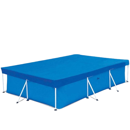 Husa de piscina Dakta® 300 x 200 cm | Super puternic | Coperta | Cu frânghie rezistentă la uzură | Accesorii pentru piscine | Ușurință în utilizare | Dreptunghiular | Albastru | 1 kg