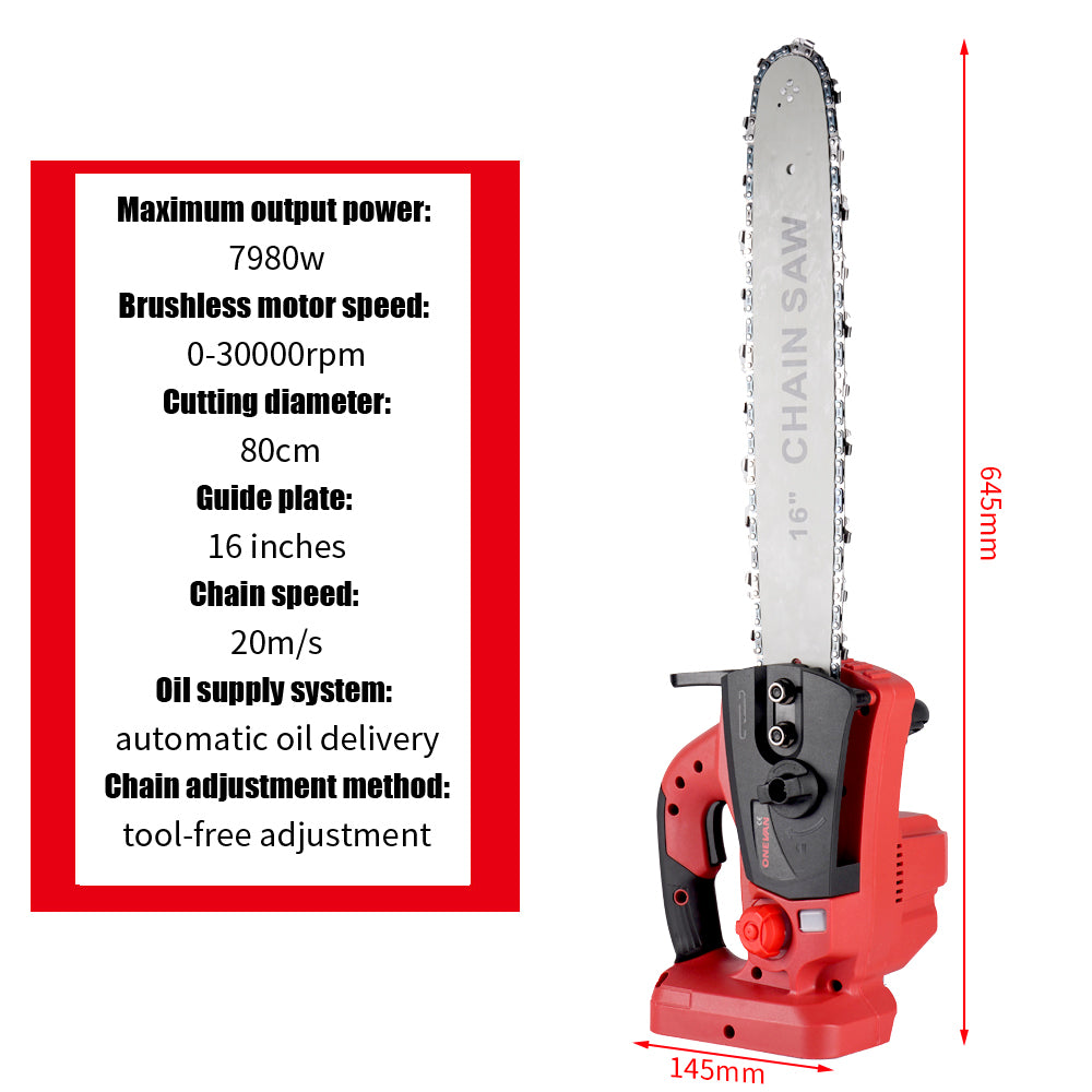 Scie électrique sans fil pour batterie Makita 18V - 16 pouces