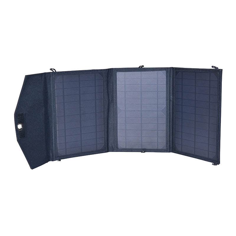 Panou Solar, 30W, Portabil, Fotovoltaic, Pliabil, Negru