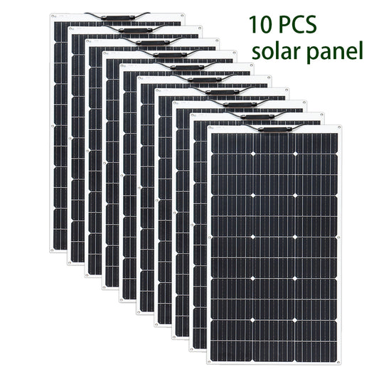 Panneaux solaires, Xinpuguang, 100W-1000W, monocristallins, flexibles, 12V/24V, 5 pièces