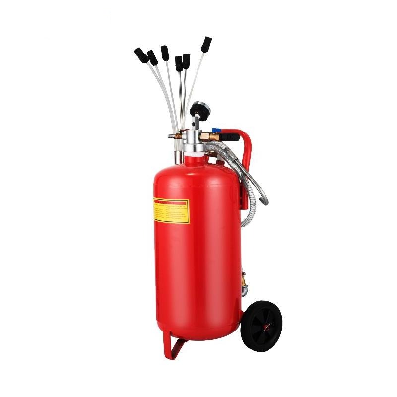 Pneumatic Oil Extractor Fuel Change Tool with 6 Probes, Pressure Gauge & Safety Valve - 22.7L