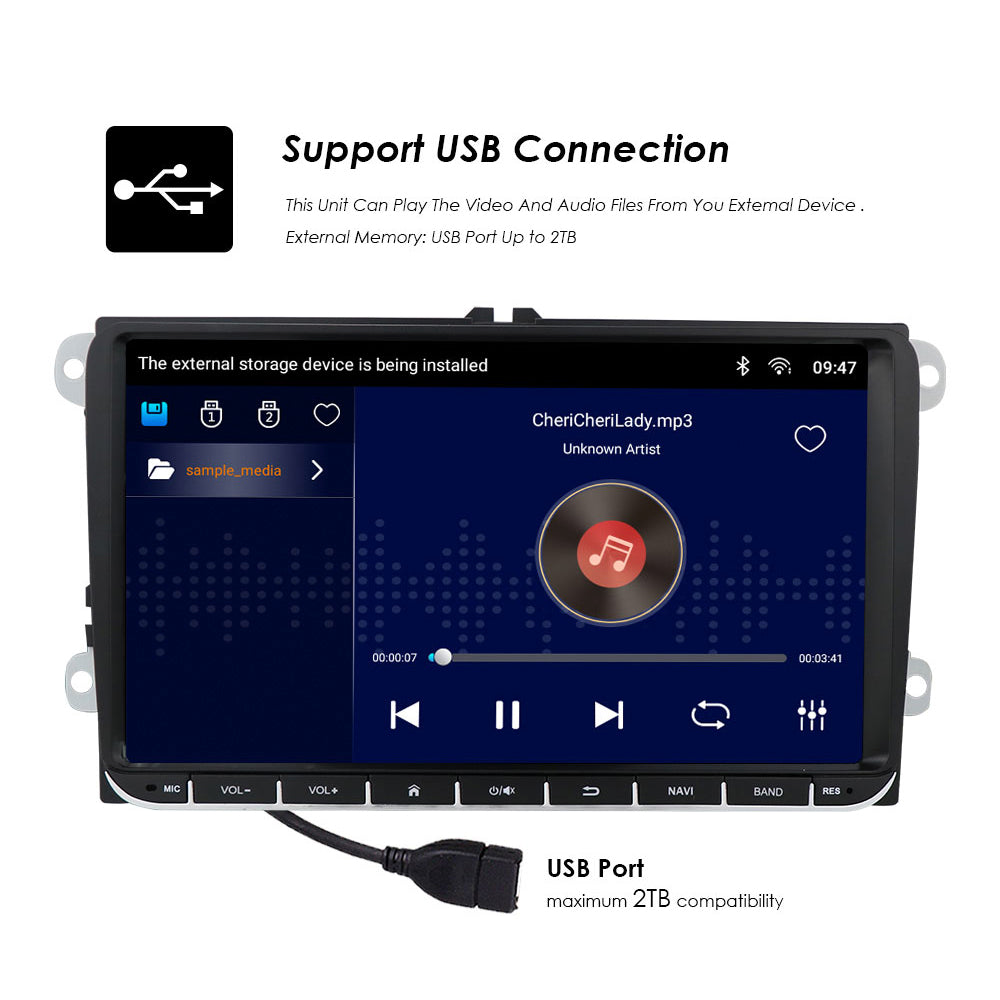 Car Multimedia Player, Ossuret, HC1 AHD1, Android 12, Radio, GPS, 1GB, 32GB, Black