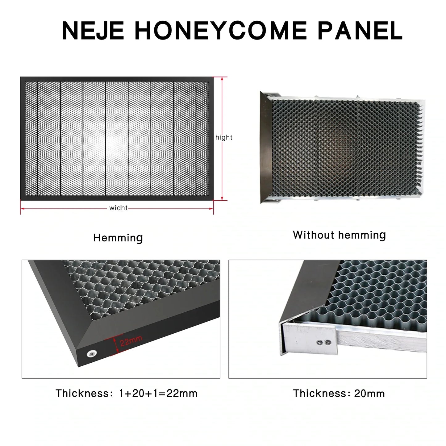 Engraving machine  H8554 3 Max Laser Bed 540 x 850 MM Honeycomb Panels for CNC Laser Cutter DIY Wood Printer Tool