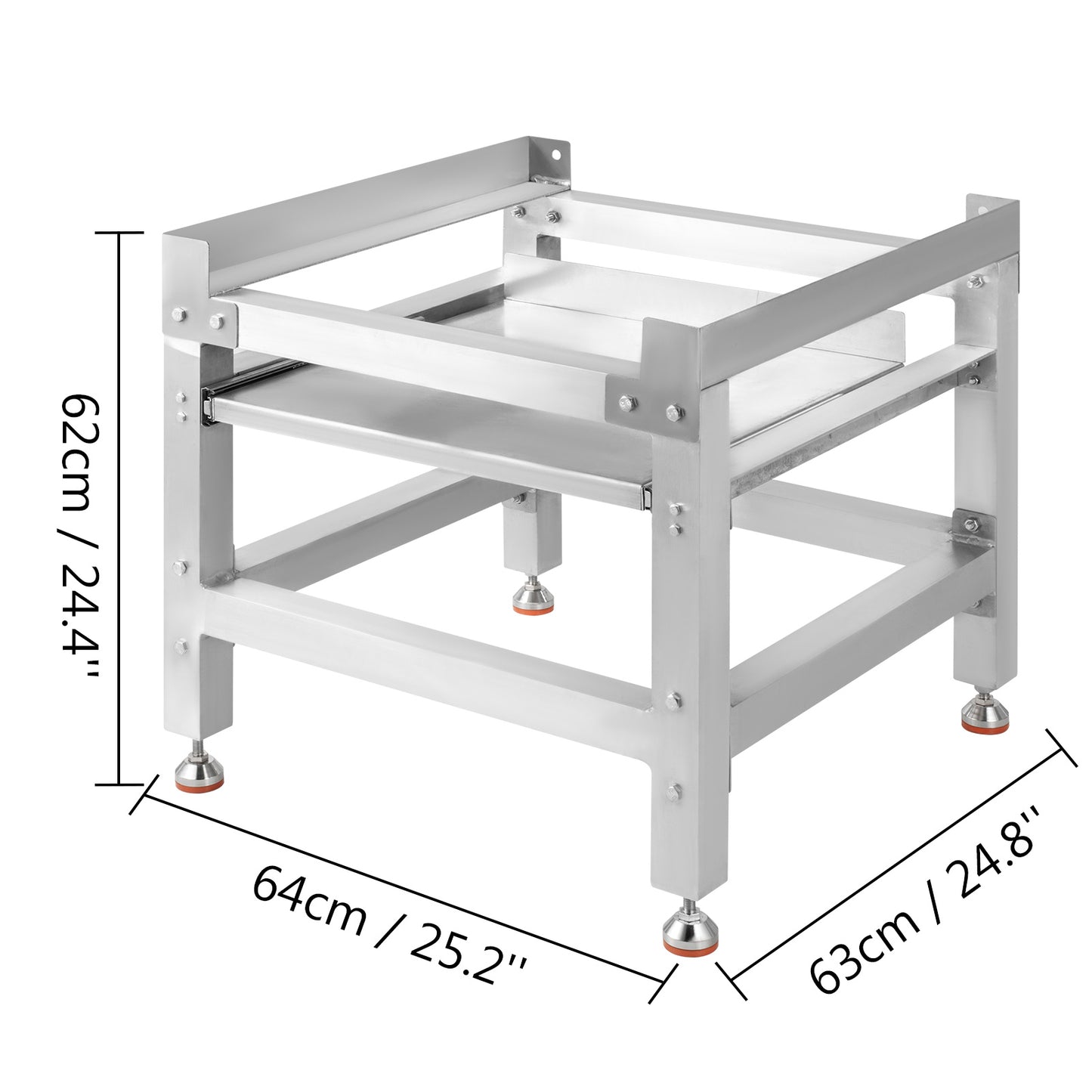 Washer and Dryer Stand Raiser Base with Tray Stand, Stable Aluminum Base - 590lbs.