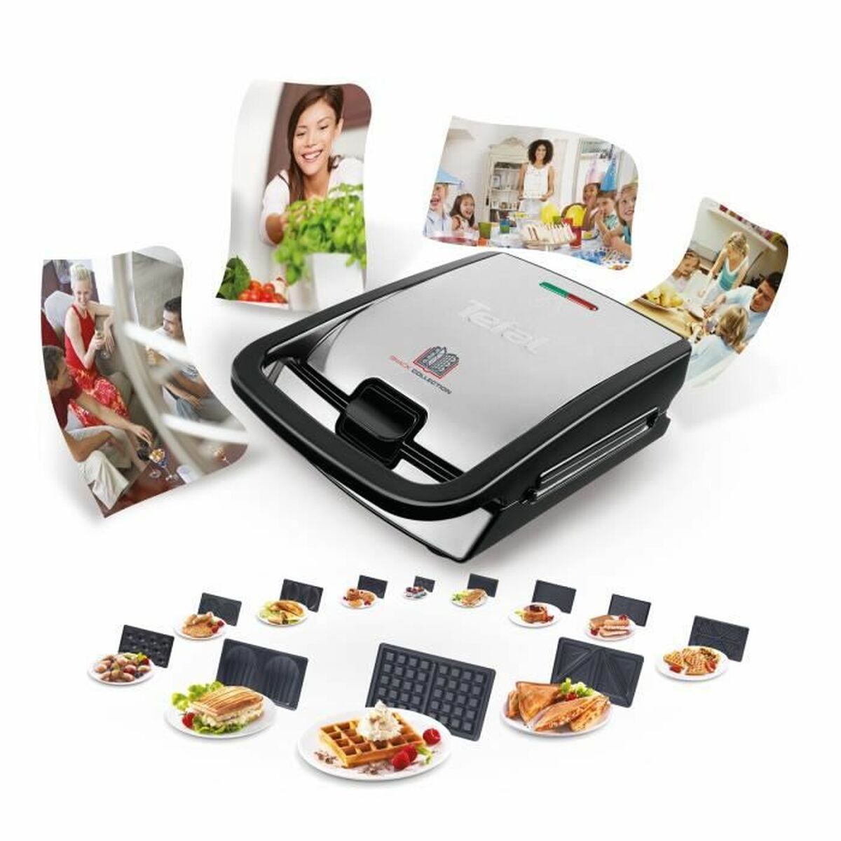 Aparat de Vafe Tefal SW853D12 Snack Collection 700 W