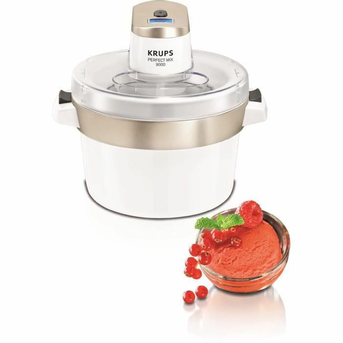 Ice Cream Maker Krups Perfect Mix 9000 White Plastic