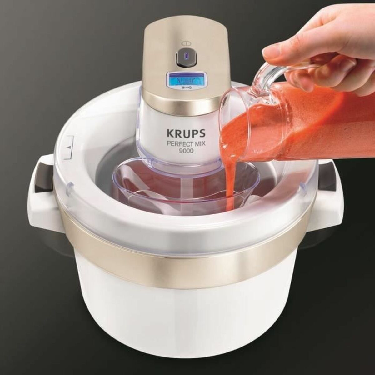 Ice Cream Maker Krups Perfect Mix 9000 White Plastic