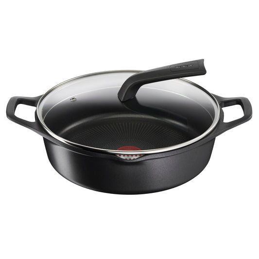 Caserolă Cu Capac Tefal E2497244 Negru Ø 28 cm