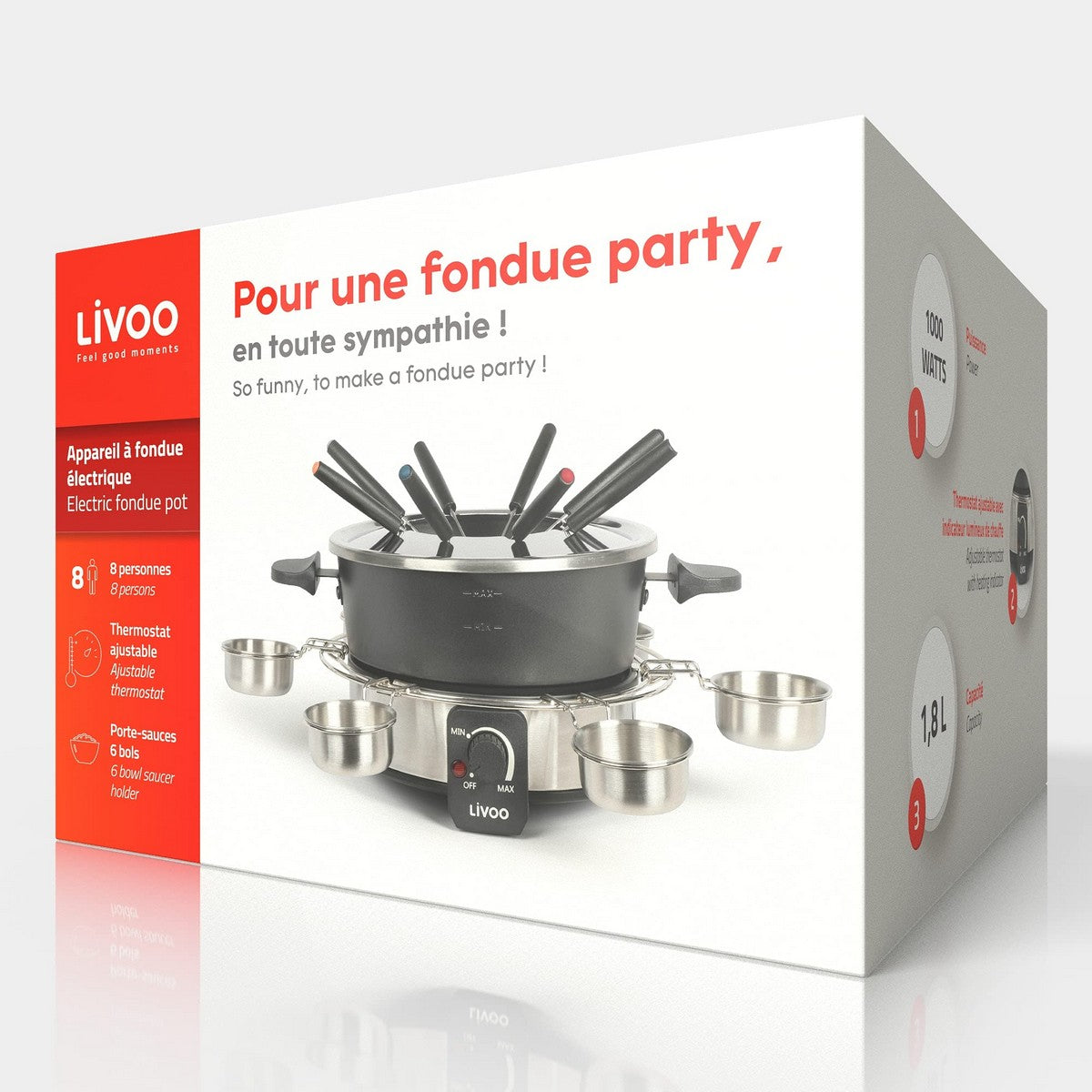 Aparat Fondue Livoo 1000 W 1,8 L