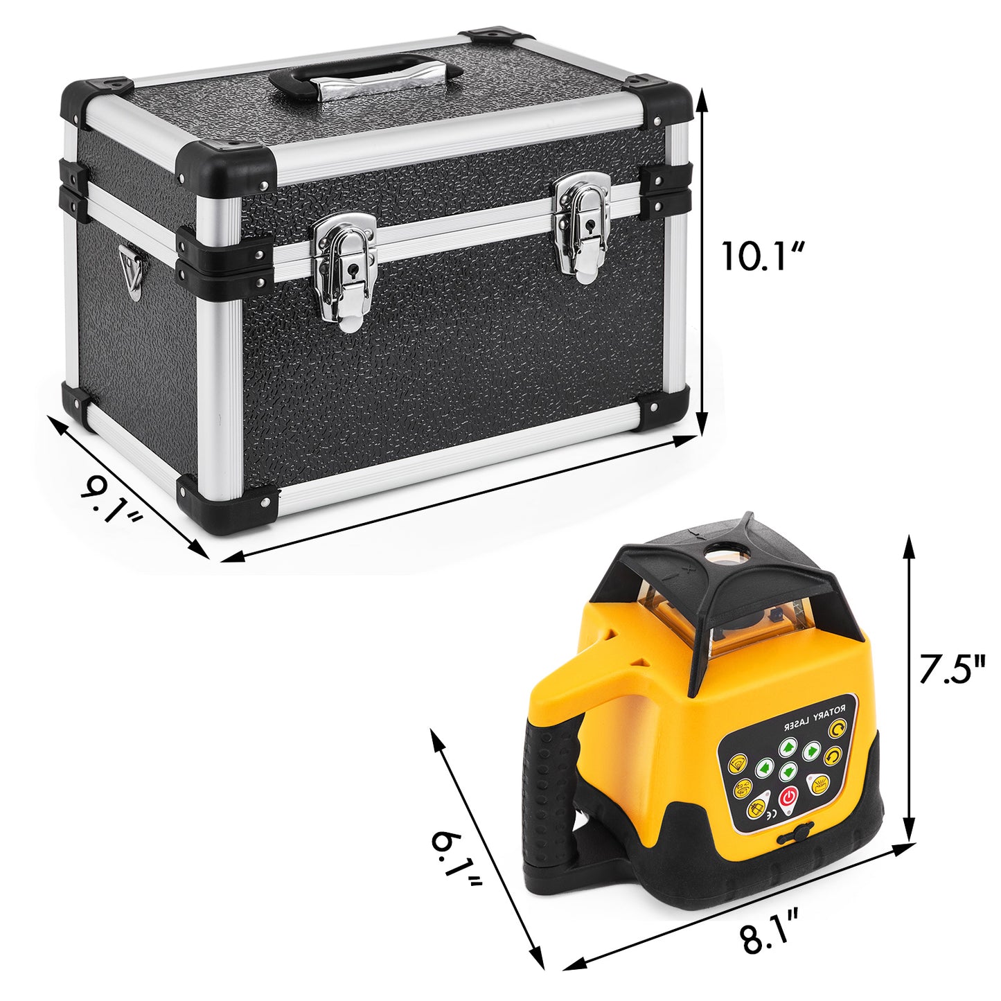 Rotary Laser Level 360 with 500m Range & Cross-Line Measurement Instruments - Construction Tool