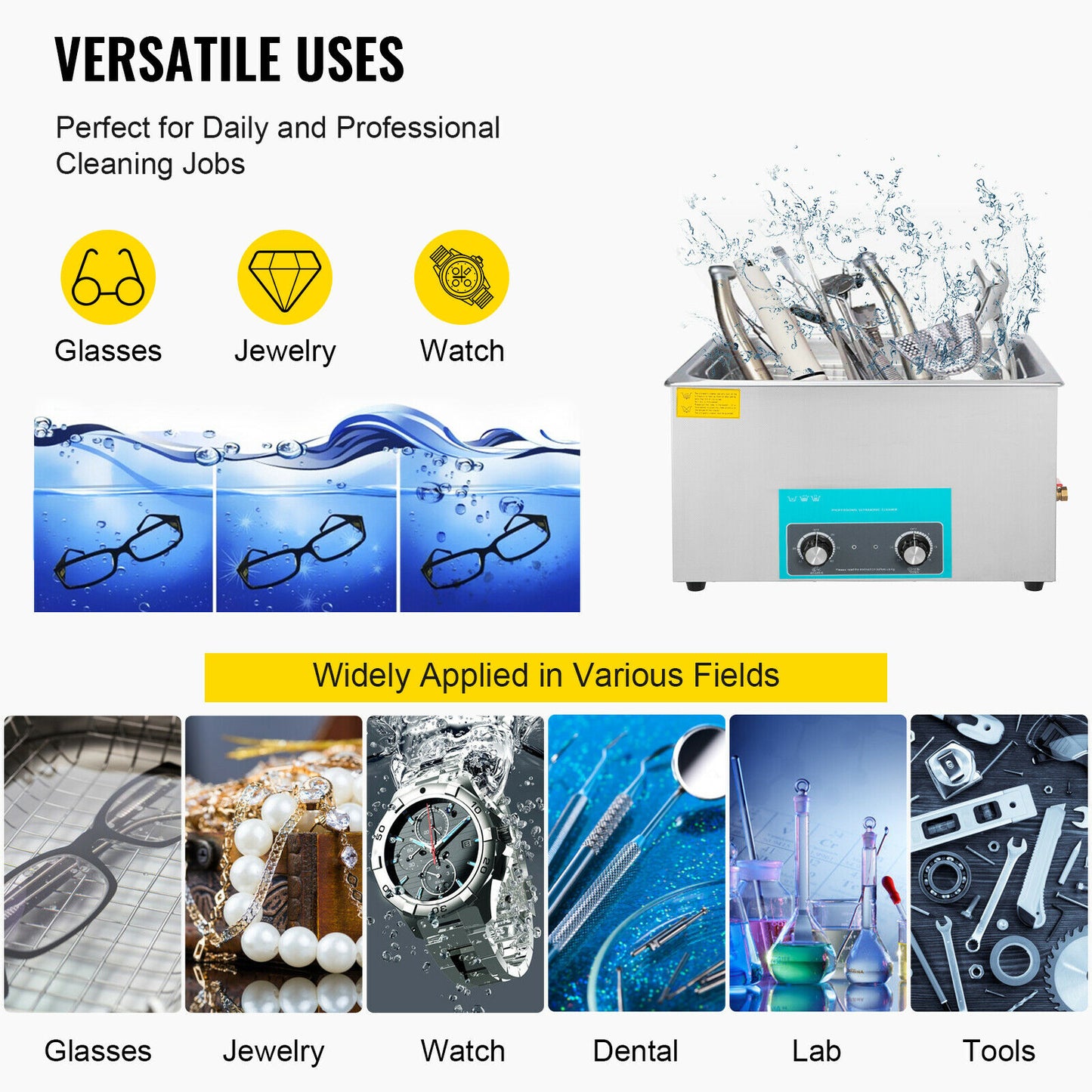 Portable Ultrasonic Cleaner Electric 30L Cleaning Machine