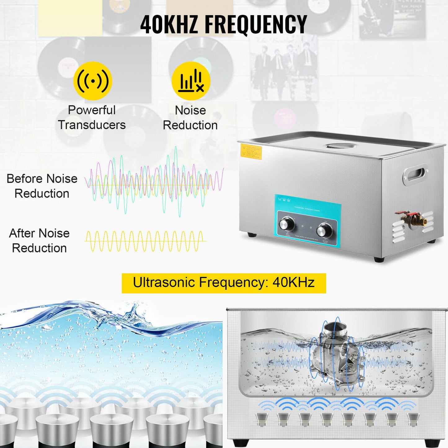 Portable Ultrasonic Cleaner Electric 30L Cleaning Machine