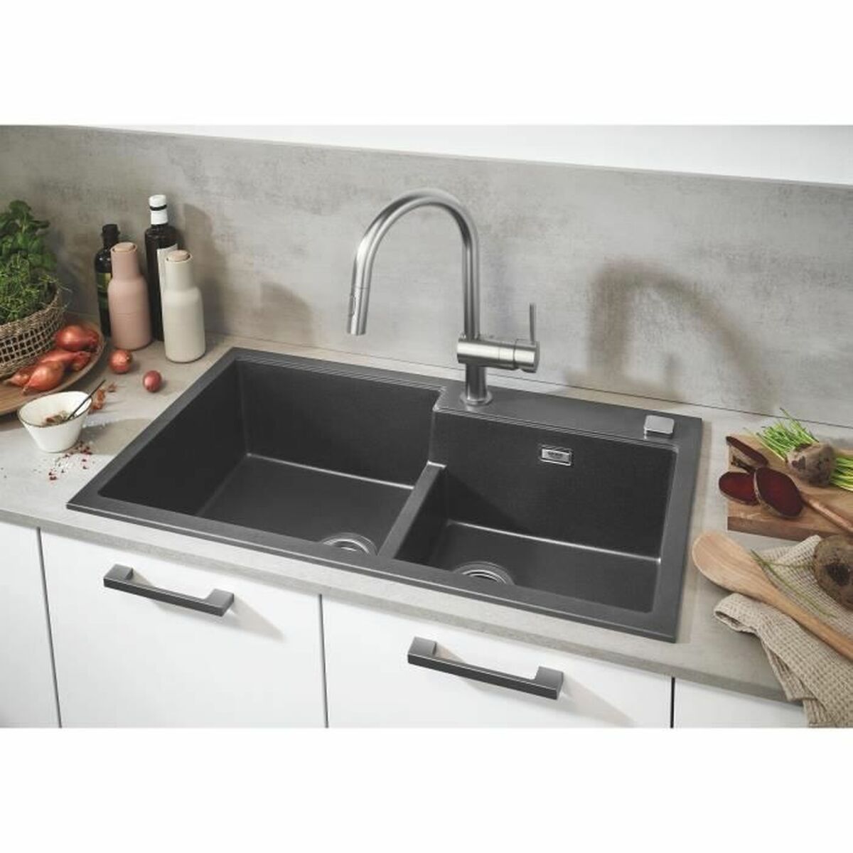 Chiuvetă cu Două Cuve Grohe K500