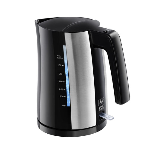 Fierbător de Apă și Ceainic Electric Melitta LOOK AQUA II BLACK EU Negru/Argintiu Oțel inoxidabil 2400 W 1,7 L