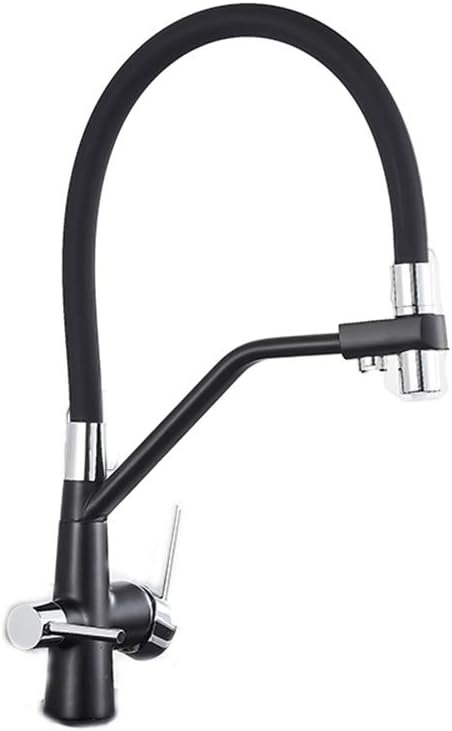 Faucet, MYQualife, MY214, Pure Water Filter, Dual Handles, Matte Black A