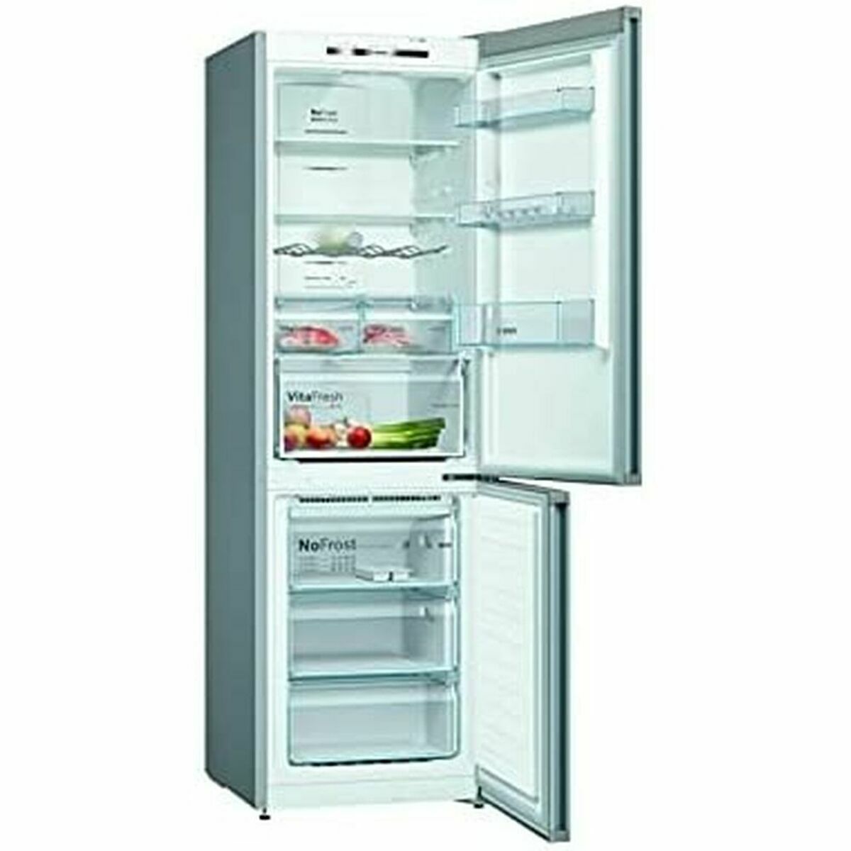 Frigider combinat BOSCH KGN36VIDA   186 Argintiu Oțel (186 x 60 cm)