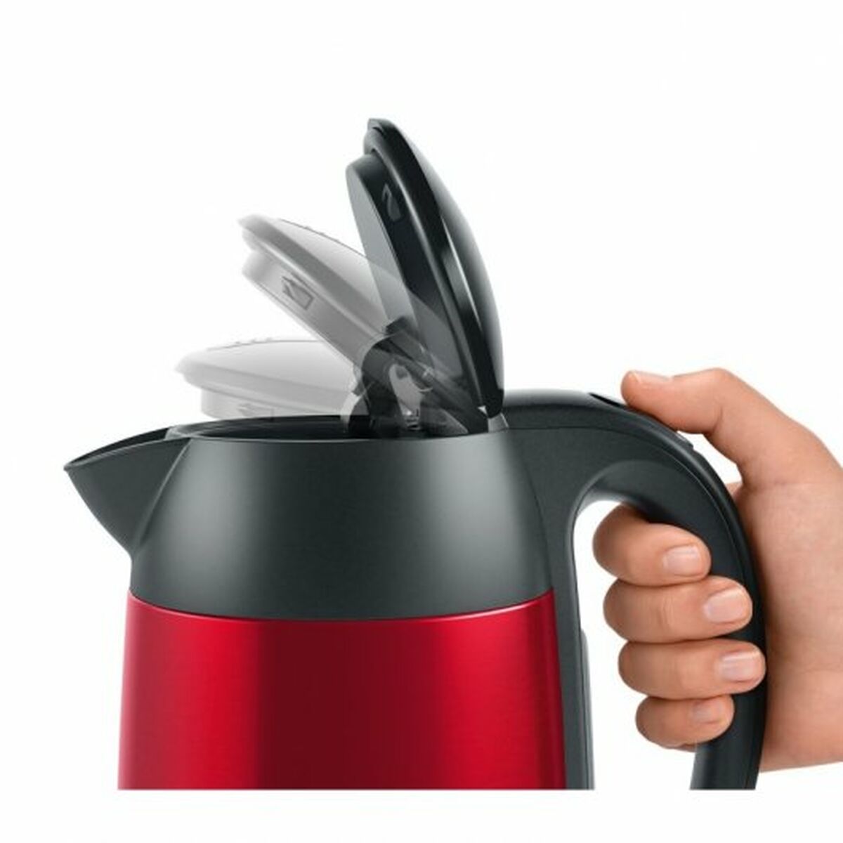 Kettle BOSCH TWK3P424 Red Red/Black Stainless steel 2400 W 1,7 L