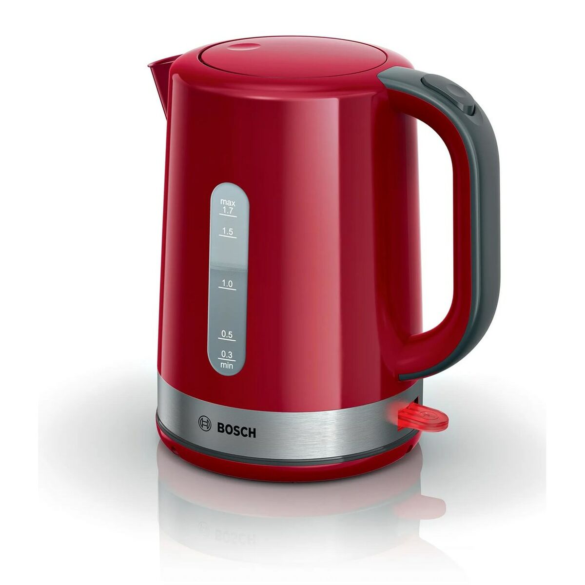 Kettle BOSCH TWK6A514 Red Grey plástico,acero inoxidable 2200 W 1,7 L