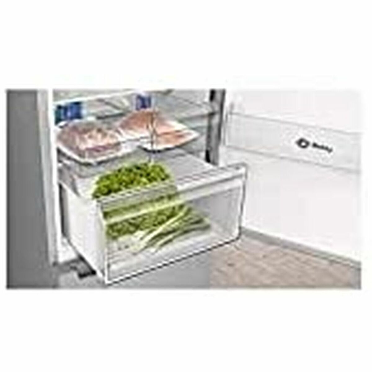 Combined Refrigerator Balay 3KFE563XI  Silver Steel (186 x 60 cm)