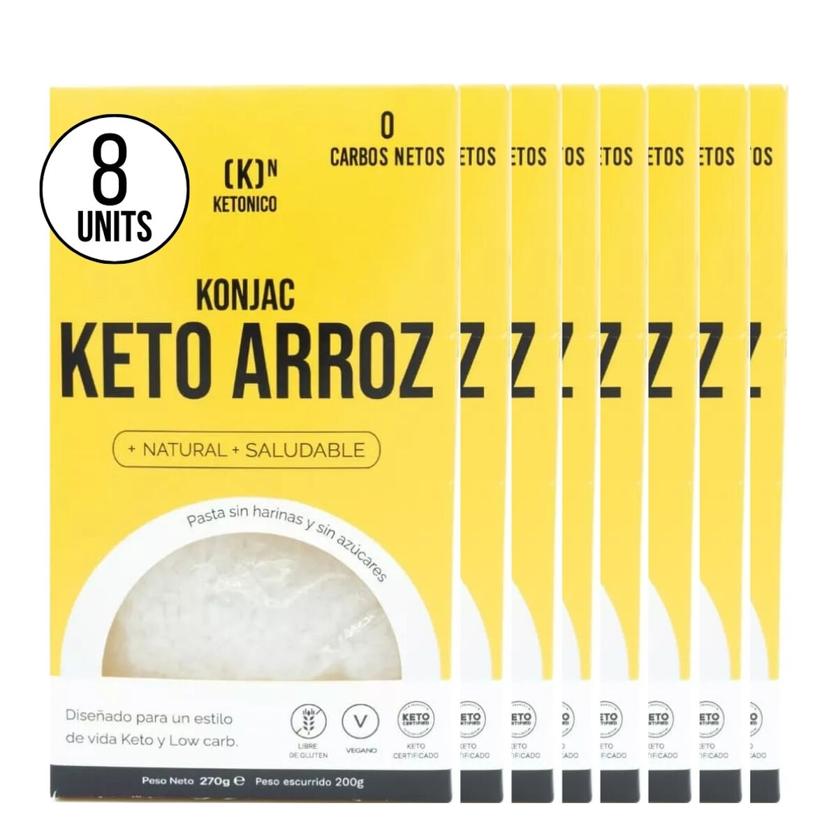 Paste de orez Ketonico Conscious Konjac (8 Unități)