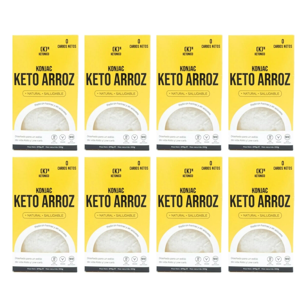 Paste de orez Ketonico Conscious Konjac (8 Unități)