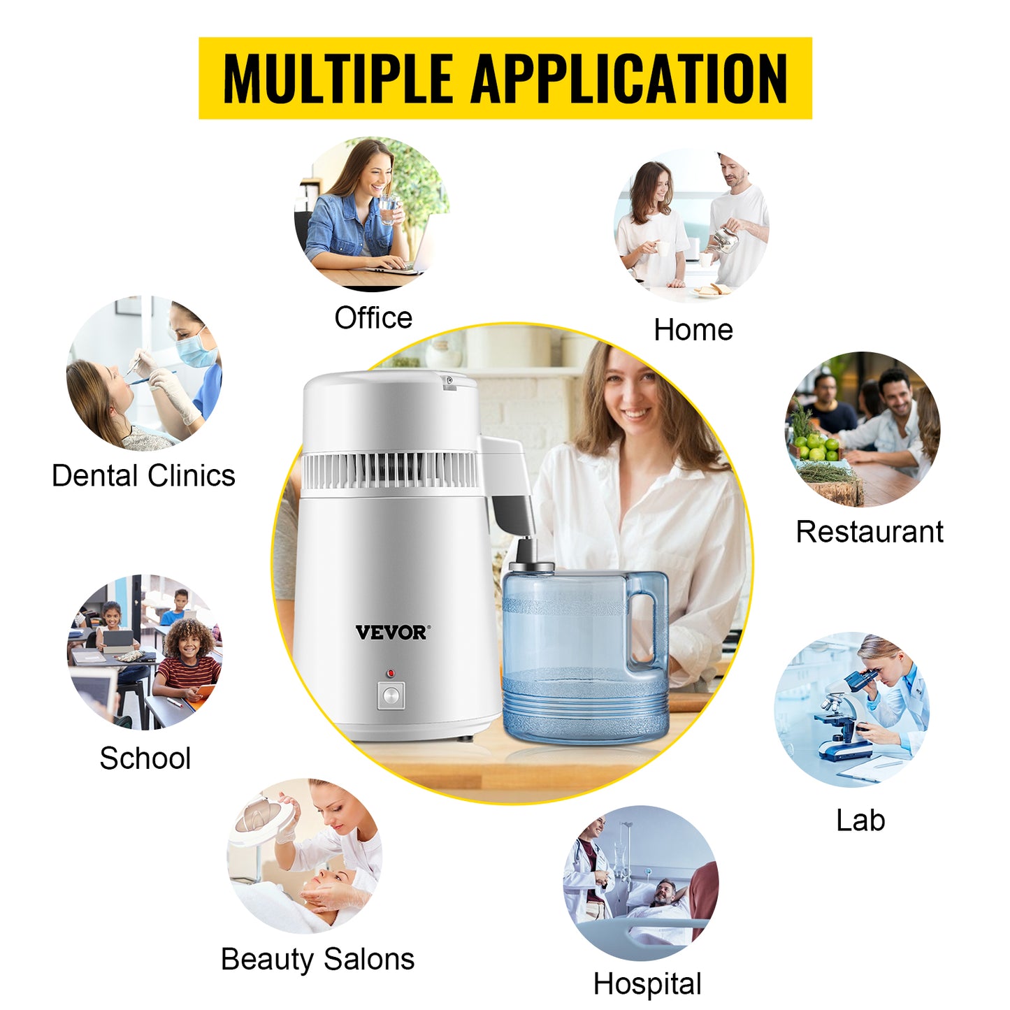 Stainless Water Purifier with 4L Capacity & Dispenser