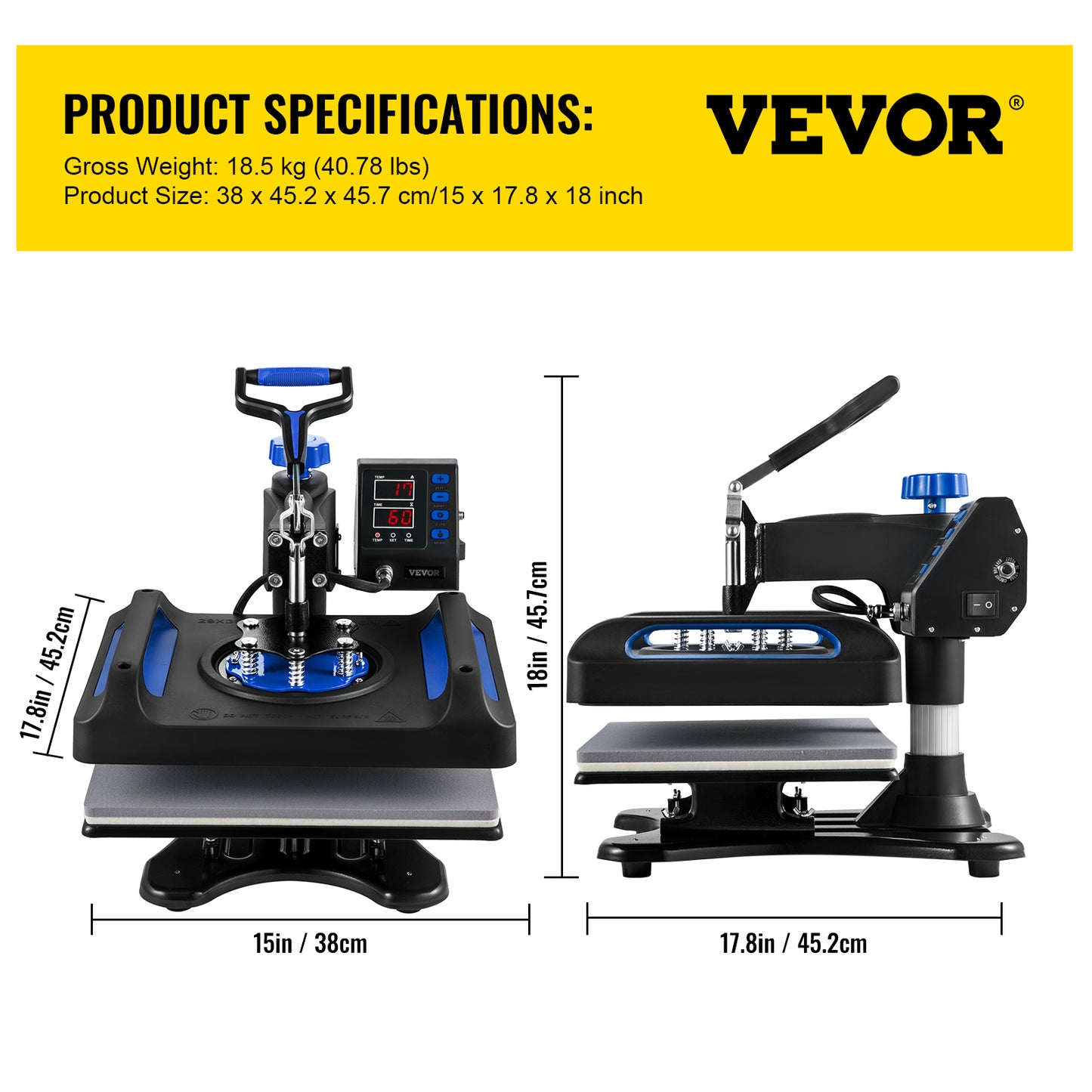 Mașină digitală multifuncțională 5 în 1 pentru presă termică pentru farfurie pentru căni cu șapcă, 30*38CM și 38*38CM.