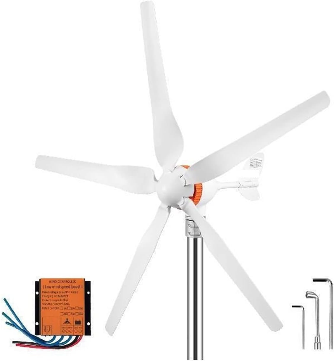 Wind Turbine Generator, Vevor, 12V, 400W, White