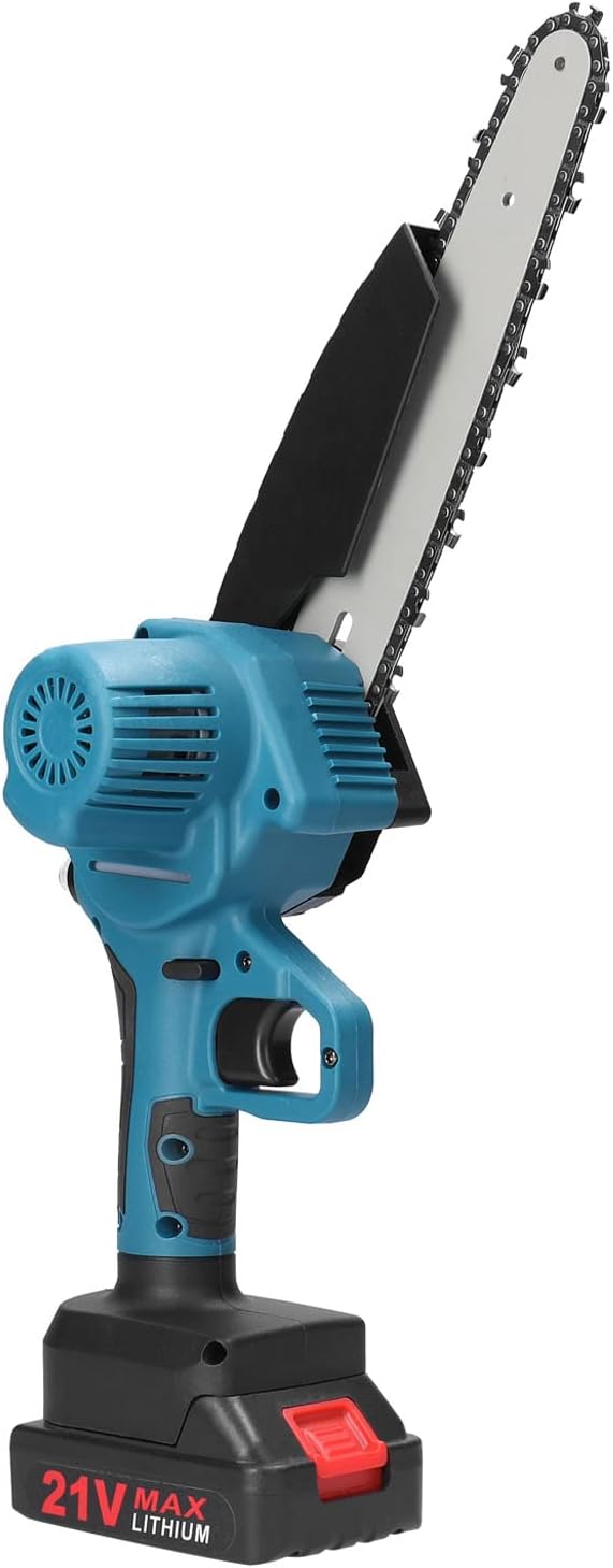 Garden Tool, Gisam, Electric Chainsaw, 18V, Rechargeable, Type 1 Blue