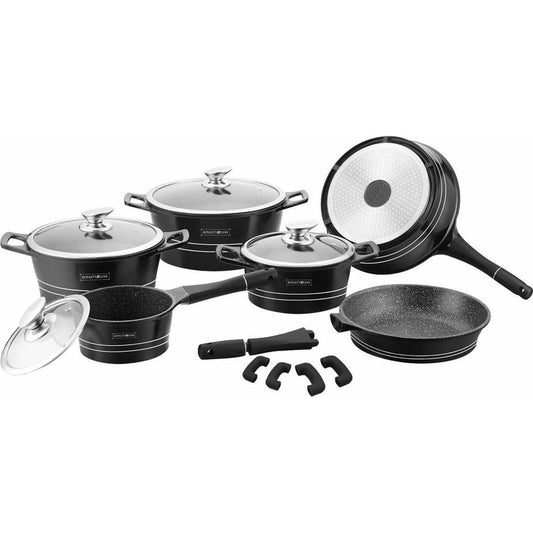 Cookware Royalty Line ES2014M Black 14 Pieces