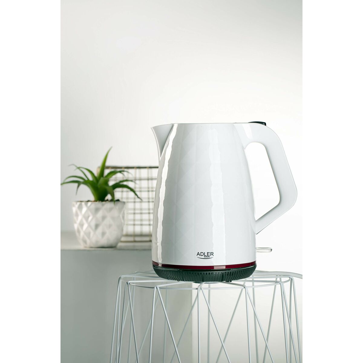 Kettle Adler AD 1277 w White Plastic 2200 W 1,7 L