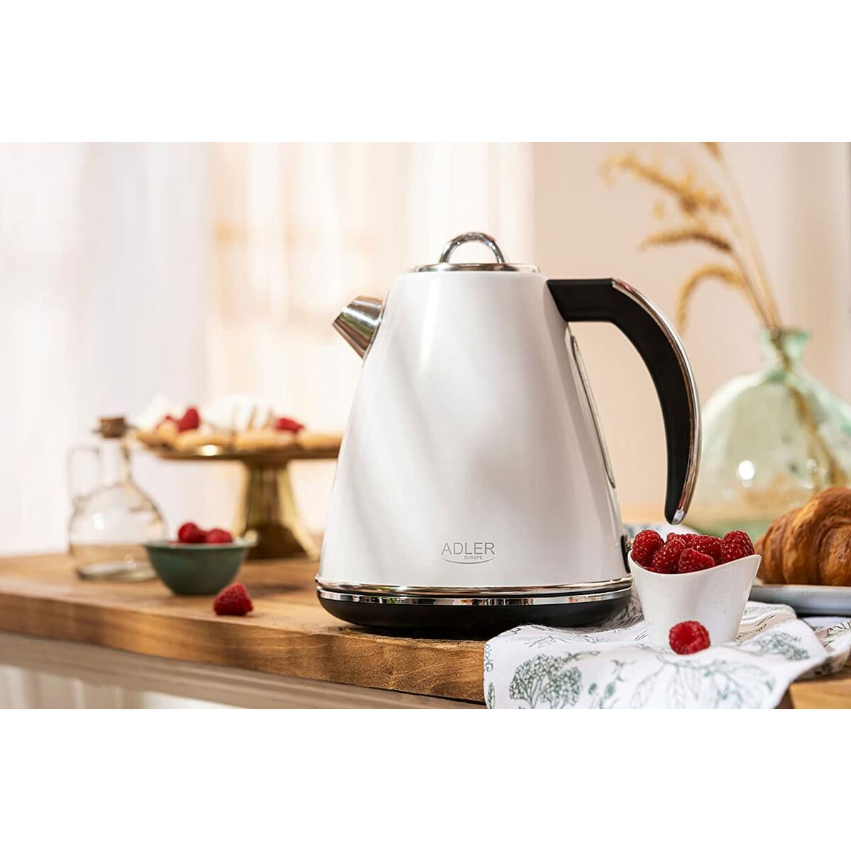 Kettle Adler AD 1341 White Stainless steel 2200 W 1,5 L