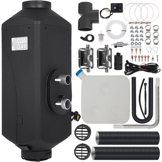 Réchauffeur d'air diesel avec double silencieux - 5 kW, 12 V.