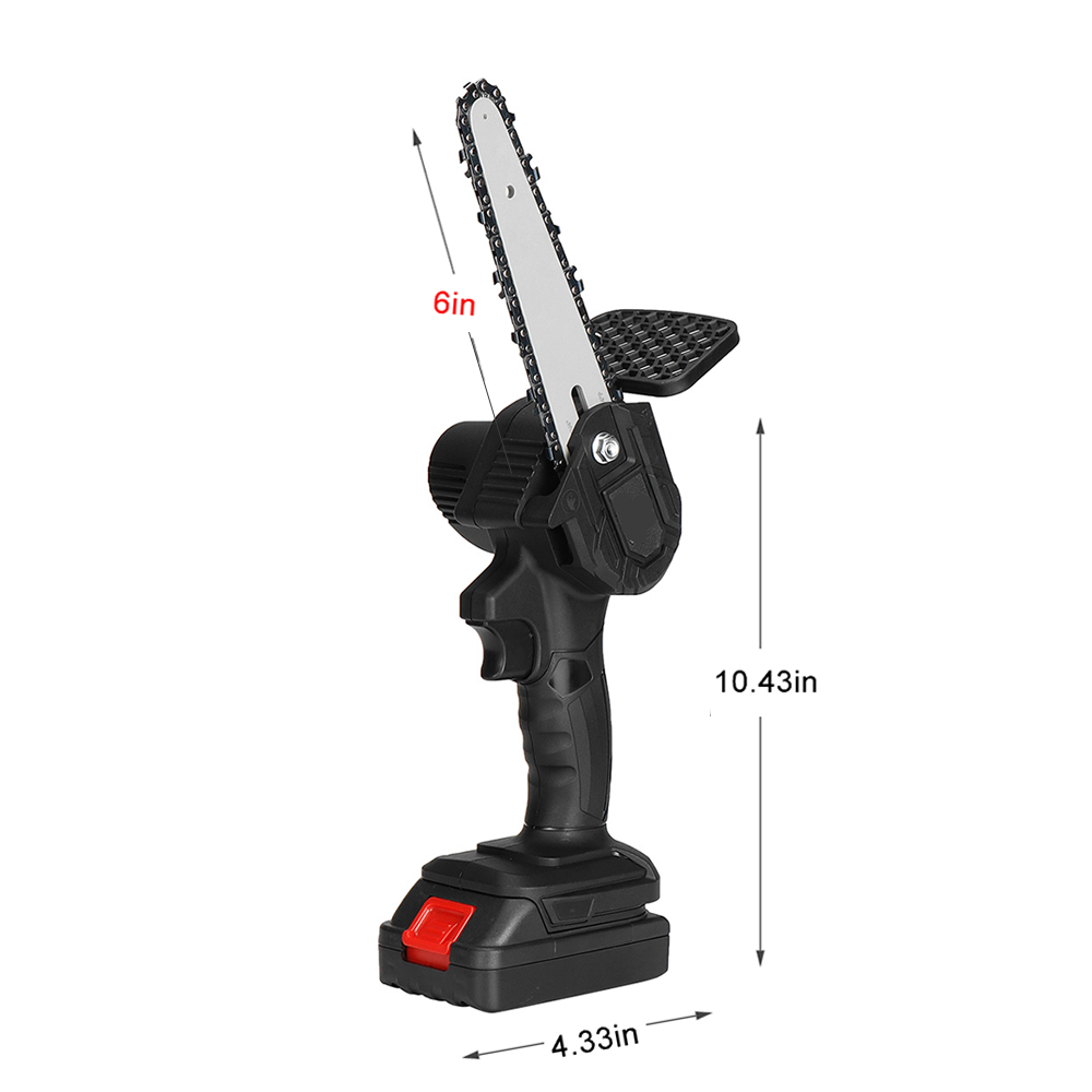 Electric Chainsaw, Gisam, 15cm, 18V, One Chain, Black