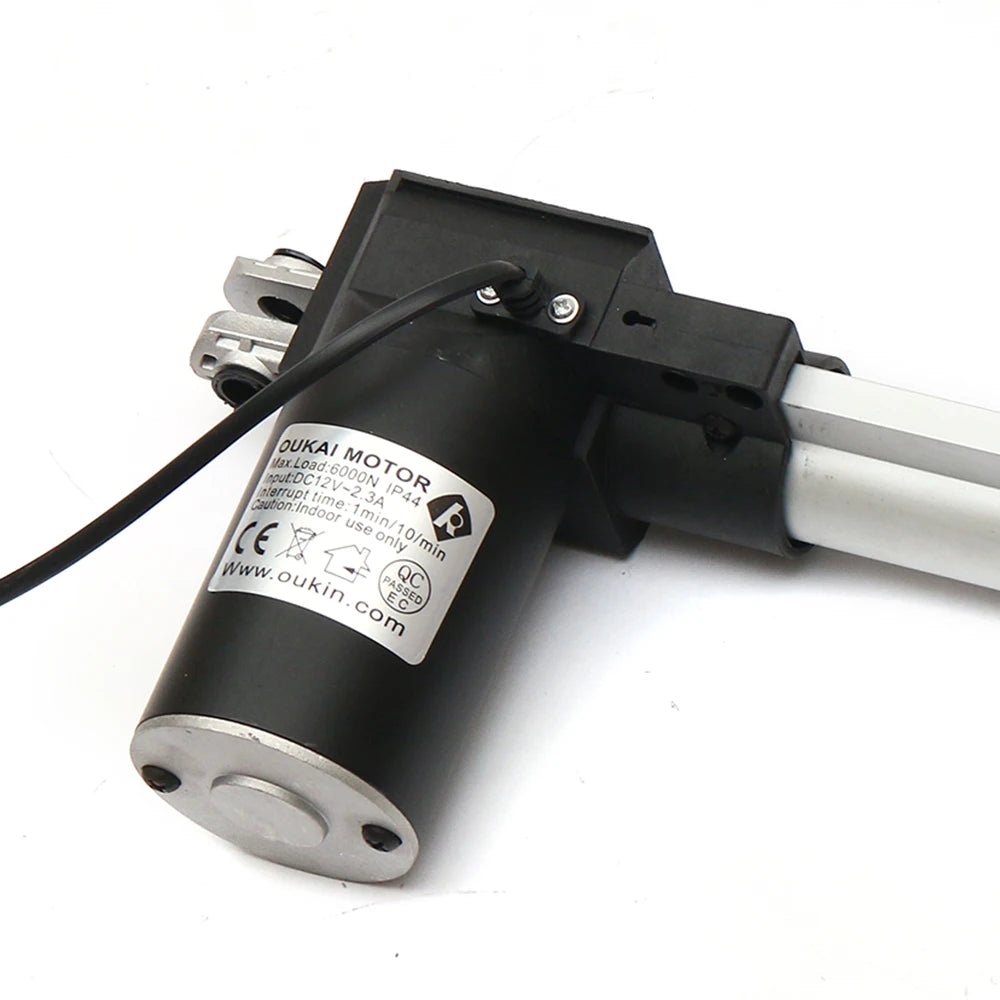 Linear Actuator, 12V, 5mm/s, 6000N, 500mm, 50cm, Black