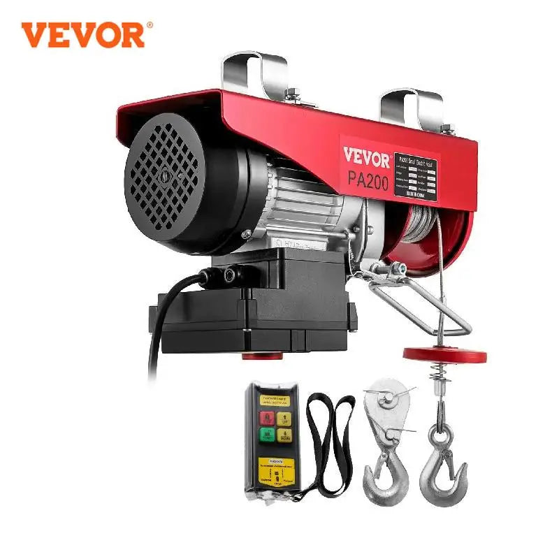 Electric Winch  200-1000KG Wireless Remote Control Boat Car Garage Engine Lifting Motor, 440 LBS, 200 KG