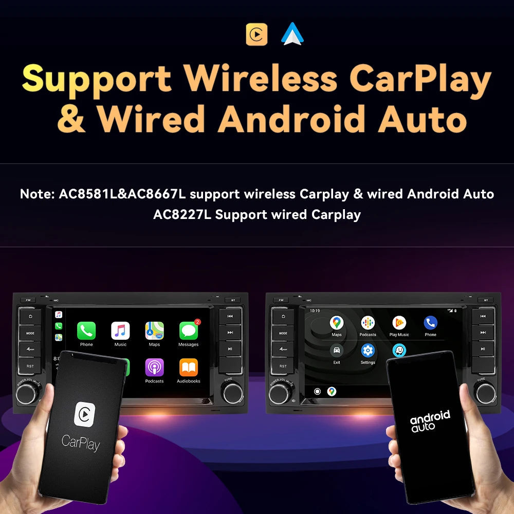 Wireless Speakers, , VW Touareg Transporter T5, Android 12 Car Multimedia Player, 8Core, 8GB+128GB, GPS Navigation, Auto Radio