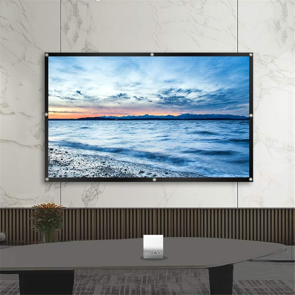 Projector Screen, 381cm, HD, Polyester, Wall Mounted, 160 degree, White