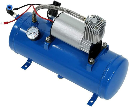 Compresor de aer, 6L, 12V, 150psi, 25A, Albastru