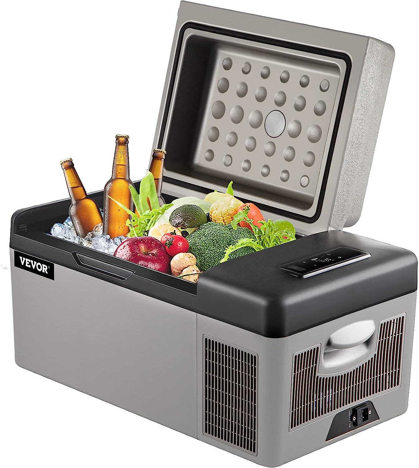 Frigider auto, Vevor, 35L 37QT, gri