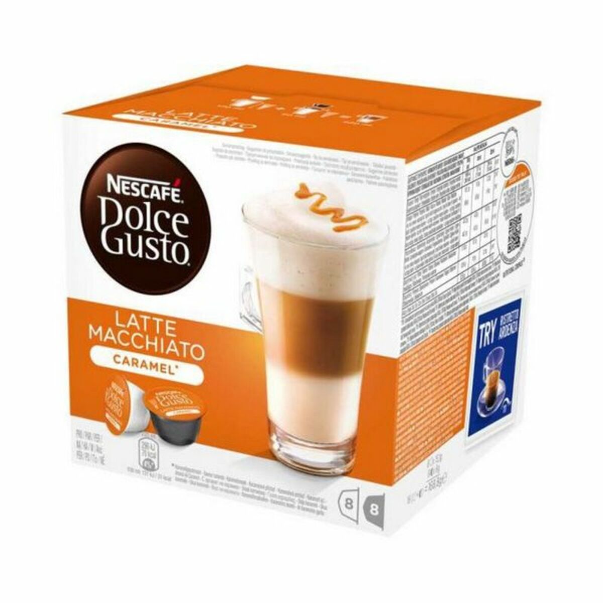 Coffee Capsules Nescafé Dolce Gusto 24191 Latte Macchiato (16 uds) Caramel