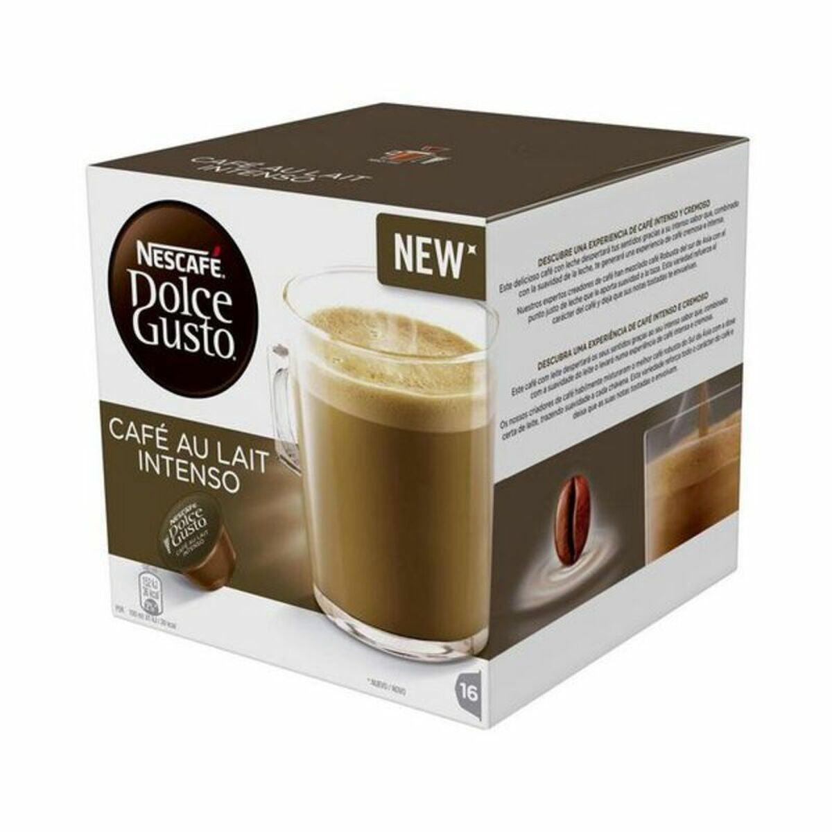 Coffee Capsules Nescafé Dolce Gusto 48116 Café Au Lait Intenso (16 uds)