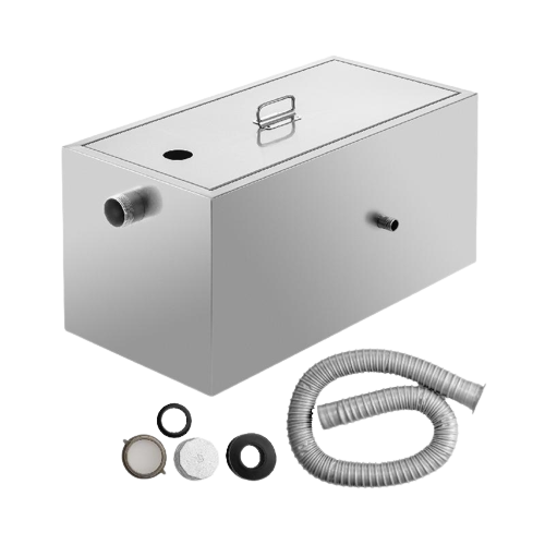 Stainless Steel Grease Trap with Fractional Filtration - 25LB