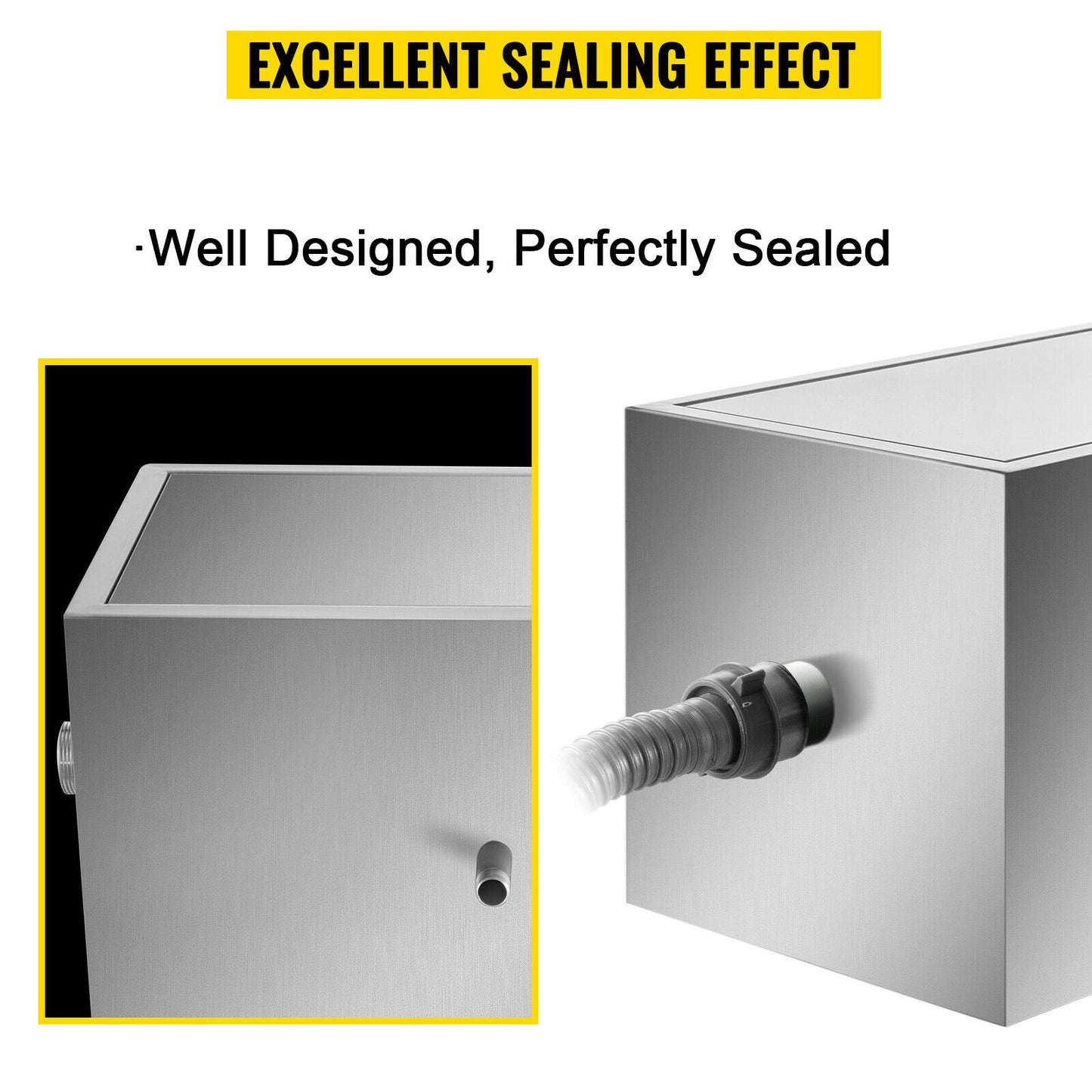 Stainless Steel Grease Trap with Fractional Filtration - 25LB