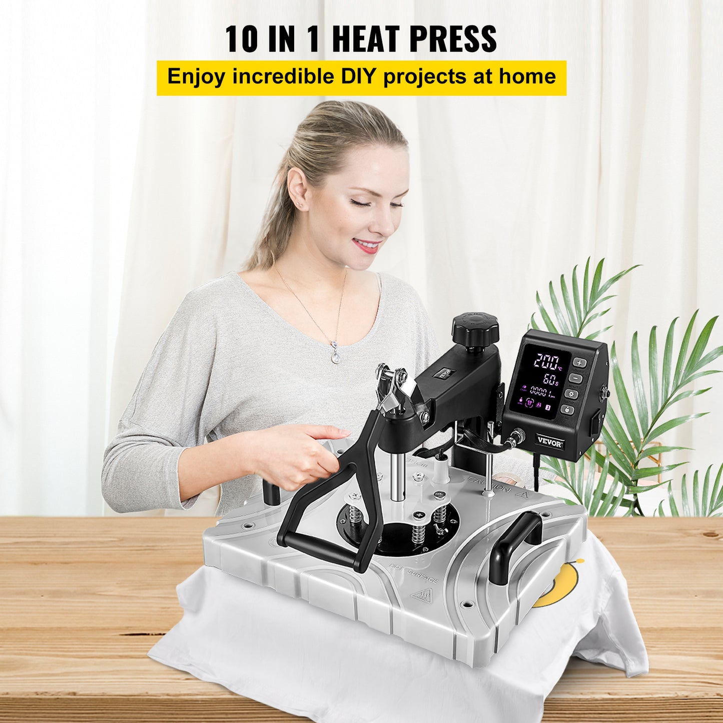 8-in-1 10-in-1 Heat Press Machine 12x15in 360 Swing Away Design for Sublimation Result